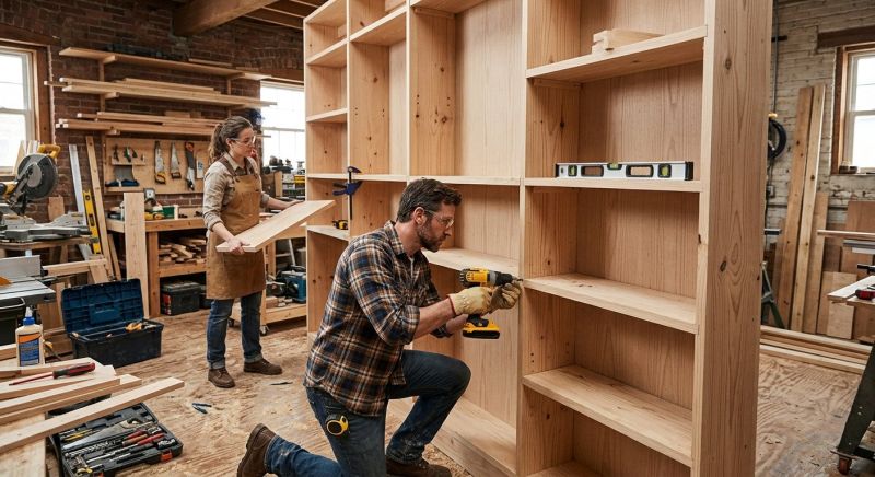 Bookcase Construction in Winston Salem, NC