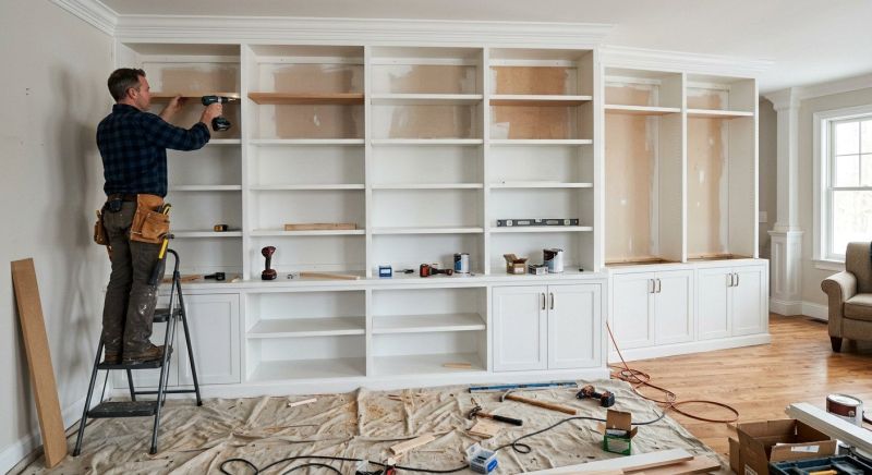 Bookcase Construction in Woodbridge, VA