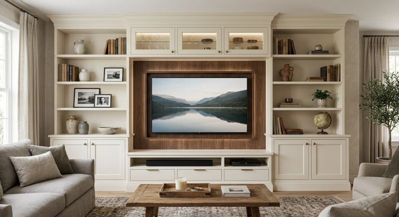 Built In Tv Cabinetry in Alexandria, VA