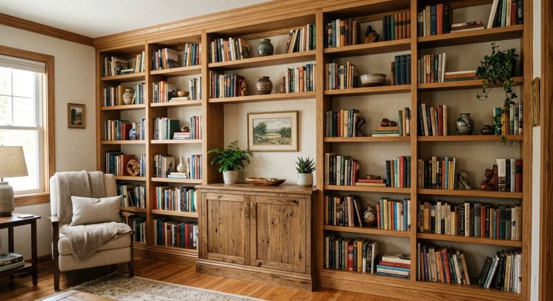 Custom Bookcase Installation in Fairfax, VA