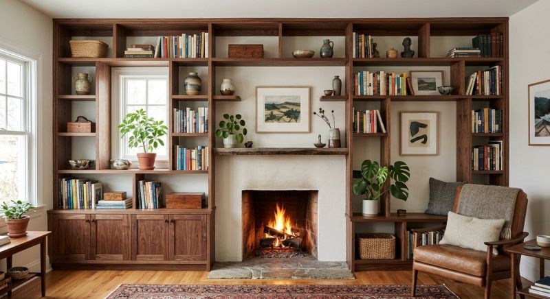 Fireplace Shelves Installation in Raleigh, NC