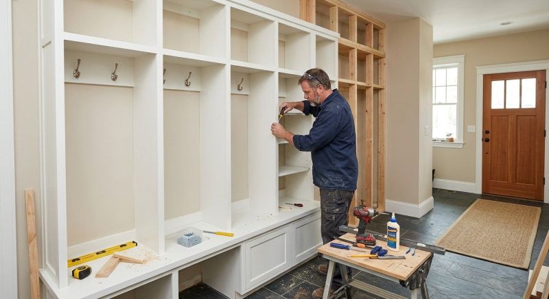 Mudroom Carpentry Installation in Fairfax, VA