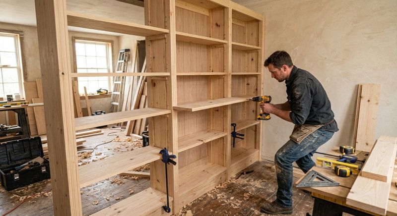 Bookcase Construction in Frederick, MD