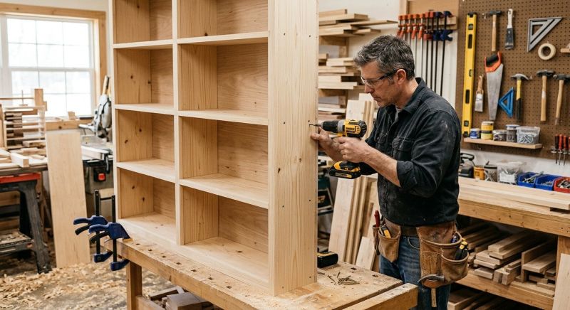 Bookcase Construction in Greensboro, NC