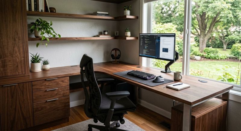 Built In Desk Installation in Annapolis, MD