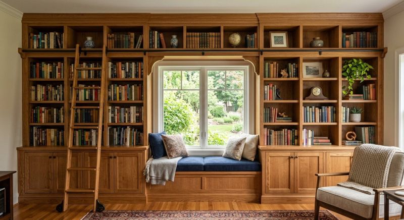 Custom Bookcase Installation in Raleigh, NC
