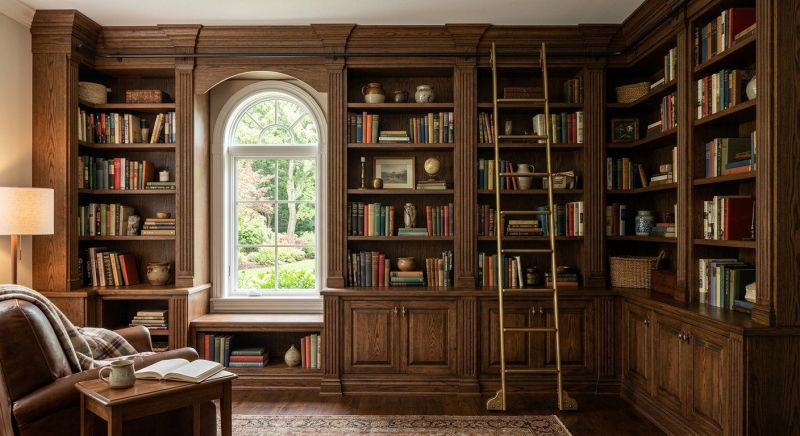 Custom Bookcase Installation in Raleigh, NC