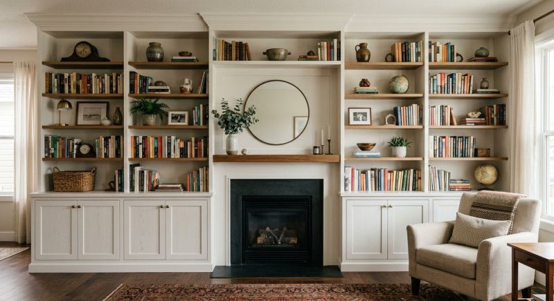 Fireplace Cabinet Installation in Winston Salem, NC
