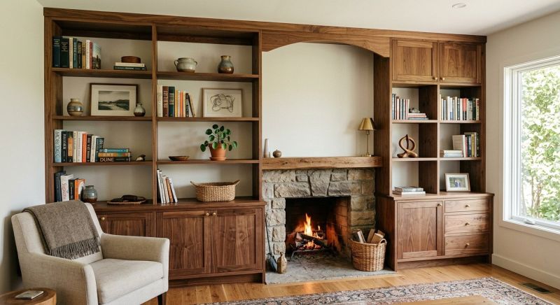 Fireplace Shelves Installation in Fairfax, VA