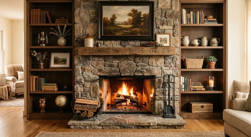Fireplace Shelves Installation in Annapolis, MD