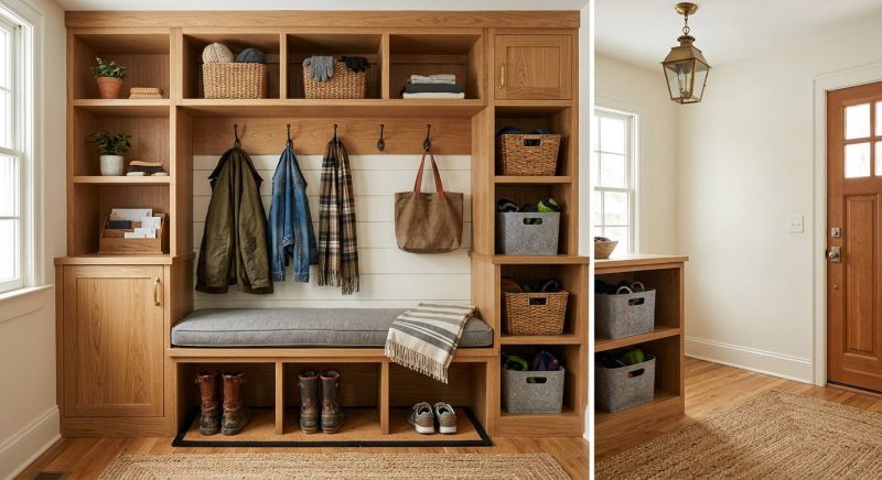 Mudroom Carpentry Installation in Woodbridge, VA