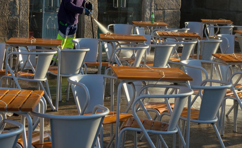 Repaired Metal Tables